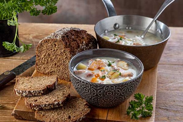 O'Donohue's soda bread with chowder